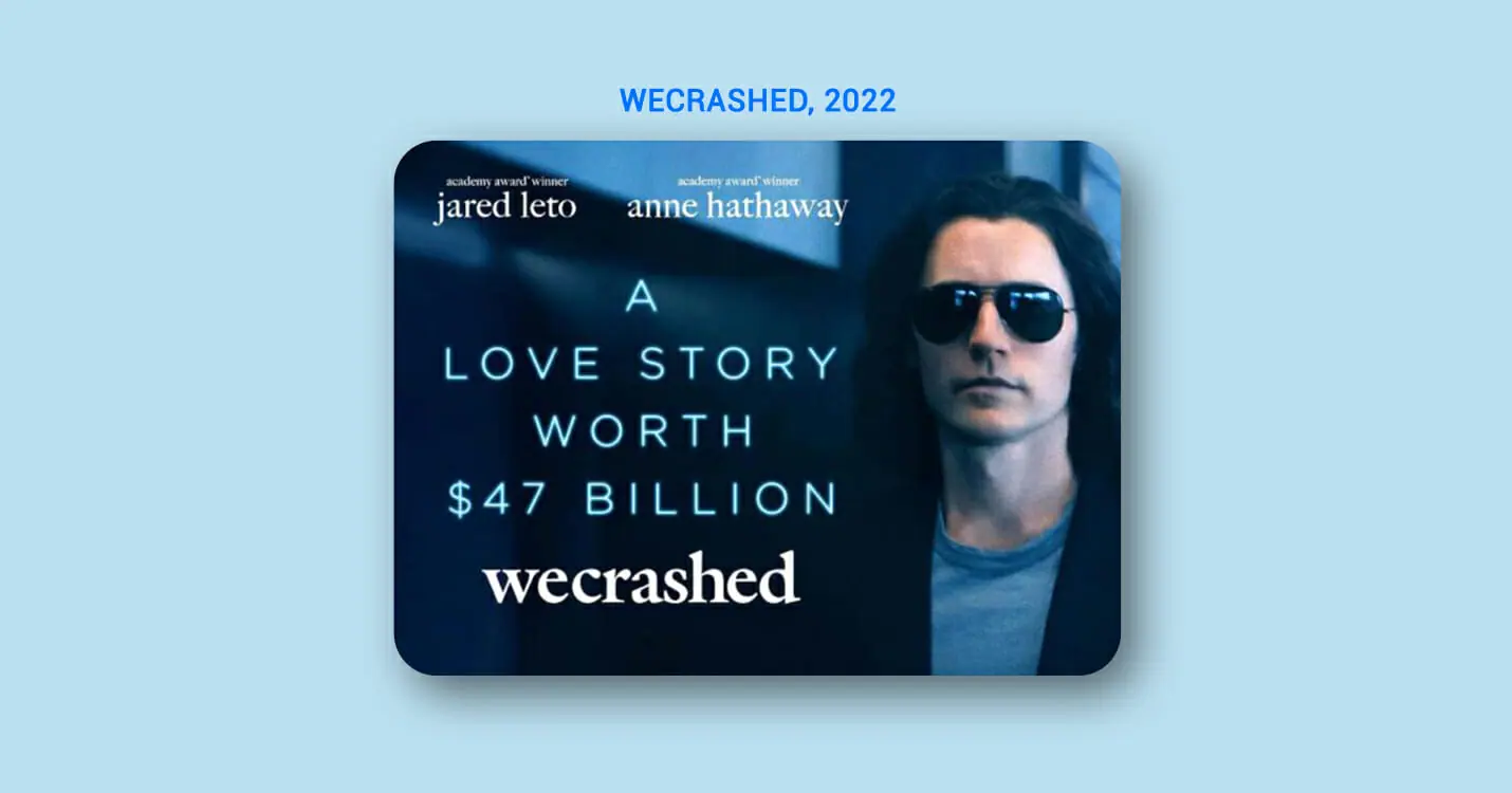 WeCrashed title card
