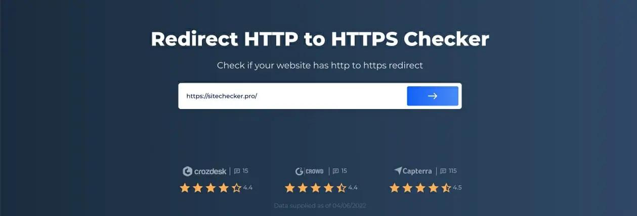 Перенаправить HTTP на HTTPS Checker Test
